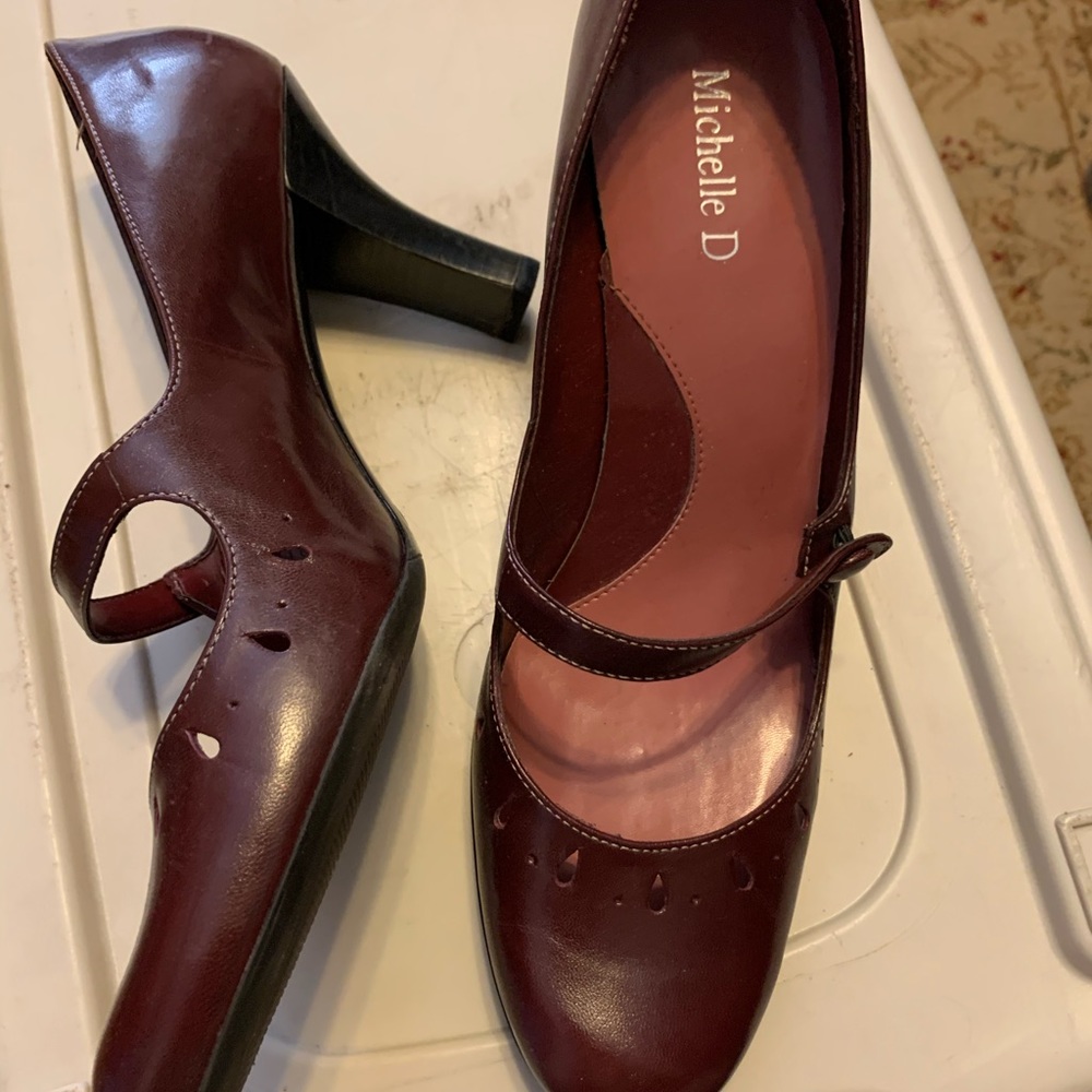 Burgundy shoes